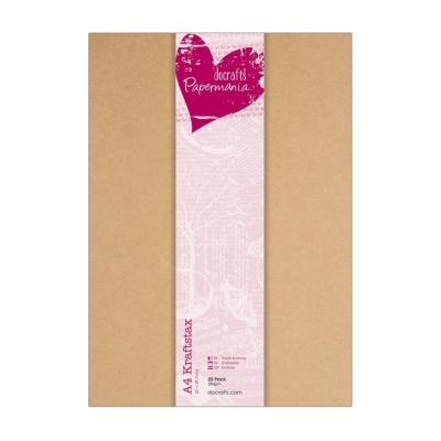 Docrafts Papermania A4 Kraftpapier 25 Bogen 21x29.7cm