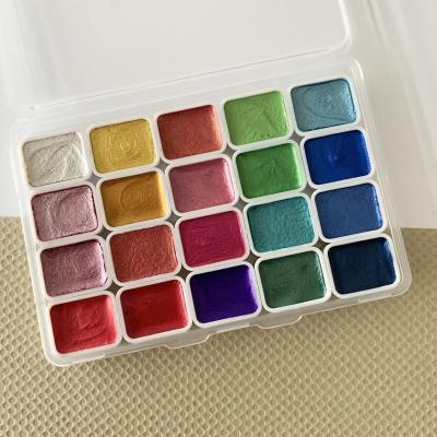 Aquarell Pigmentfarben Set Blütenzeit 9.5x6.0cm