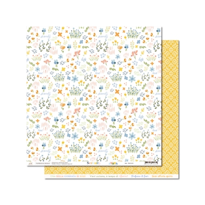 Designpapier Blumenwiese Serenity 12x12"