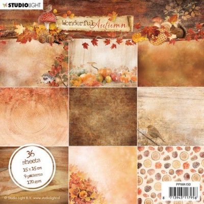 Studio Light Papierblock Wonderful Autumn Nr. 150 Paper Pad 6x6"
