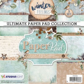 Studio Light - Papierblock Winter Feelings Nr. 89 Paper Pad 6x6" PRE-ORDER