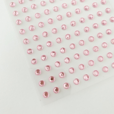 Rhinestones Strass-Steine rosa selbstklebend