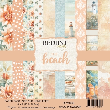 Reprint Papierpack The Beach 8x8" 20.3x20.3cm 170gsm