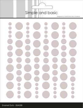 Simple and Basic Klebeperlen Baileys Braun Adhesive Enamel Dots