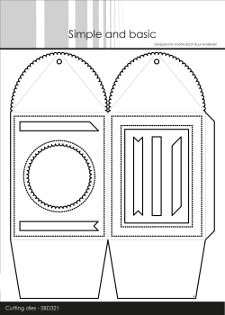 Simple and basic Stanzschablone Geschenkbox Scalloped