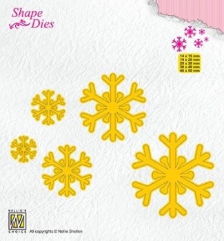 Nellie's Choice Stanzschablonen Schneeflocken Snowflakes Shape Dies