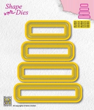 Nellie's Choice Stanzschablonen Tags Set of 4 Shape Dies