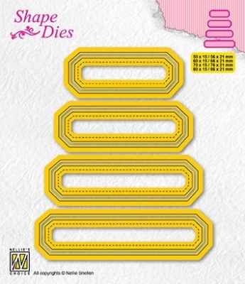 Nellie's Choice Stanzformen Set of 4 Tags-4 Shape Dies