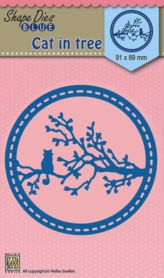 Nellie's Choice Stanzschablone Cat in the Tree