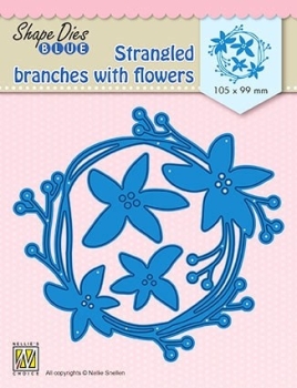 Nellie's Choice Stanzschablone Frühlingskranz mit Blumen 10.0cm