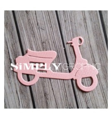 Simply Graphic Stanzschablone Vespa Roller Scooter 5.5x3.5cm