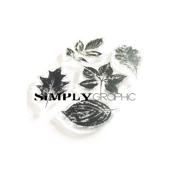 Simply Graphic Stempel Herbstblätter Plance empreintes de feuilles 7.5x10.5cm