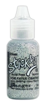 Ranger Stickles Glitter Glue silber 18ml