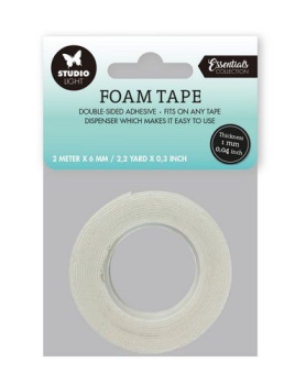 Studio Light 3D Abstandsband Foam Tape 2m x 6mm x 1mm