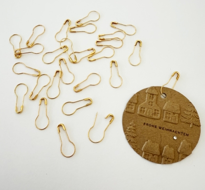 Sicherheitsnadeln gold 20 Stück 2cm