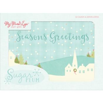 GRATIS! My Mind's Eye - Sugar Plum Christmas Cards w. Envelopes