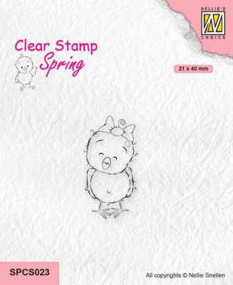 Nellie's Choice Stempel Chickies Happy 2.1x4.0cm