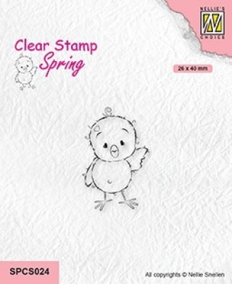 Nellie's Choice Clearstempel Küken Chickie Hi There 2.6x4.0cm