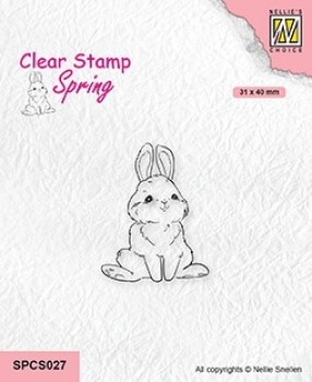 Nellie's Choice Stempel Cute Rabbit-2  3.1x4.0cm