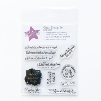 Kulricke Stempel Adventskalender to go Clear Stamps