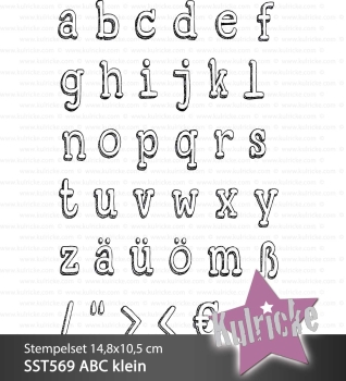 Kulricke Clearstempelset ABC klein 14.8x10.5cm