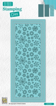 Nellie's Choice Stanzformen Slimline Schneeflocken 8.5x20.5cm