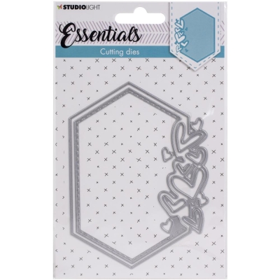 Studio Light Stanzschablone Hexagon mit Herzen Essentials