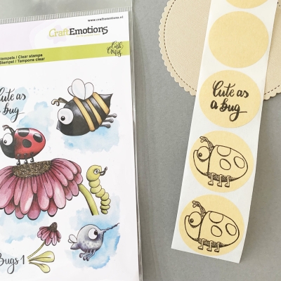 Blanko Aufkleber Kraftpapier rund selbstklebend 3.8cm 100 Stück