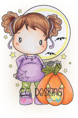 C.C. Designs Clingstempel Oct. 31 Nora Cling Stamp