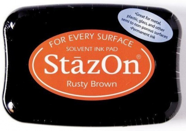 Tsukineko StazOn Stempelkissen Rusty Brown Ink Pad