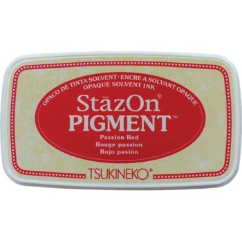 Tsukineko StazOn Pigment Stempelkissen Passion Red