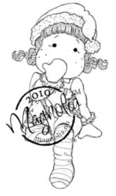 Preview: Magnolia Clingstempel Merry Little Christmas Jolly Tilda 5.0x9.5cm