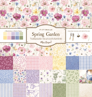 Maja Design Papierpack Spring Garden Collection 12x12" 20 Blatt PRE-ORDER Lieferbar ab 28.03.2025