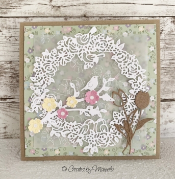 Amy Design Stanzschablonen Spring Is Here Circle of Roses 12.5cm