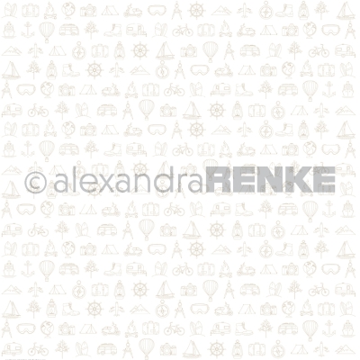 GRATIS! Alexandra Renke Papier Symbol Reise 12x12"