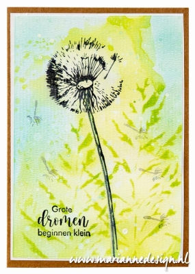 Marianne Design Clearstempel Pusteblume Tiny's border Blowball 13.0x4.5cm