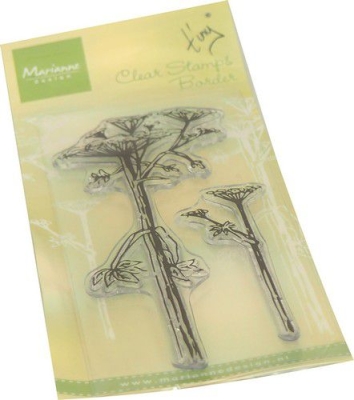 Marianne Design Clearstempel Tiny's border Hemlock 13x5cm