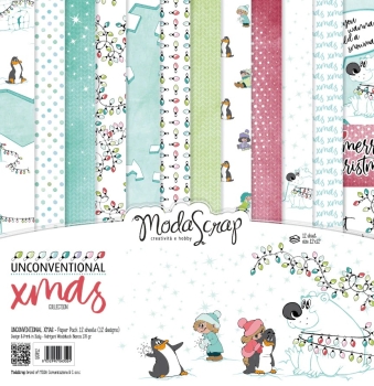 ModaScrap Papierpack Unconventional Xmas 12x12"