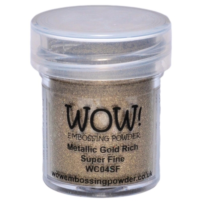 WOW! Embossingpulver Metallic Gold Rich Super Fine 15ml