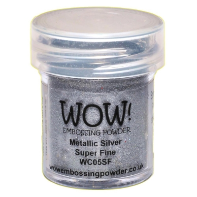 WOW! Embossingpulver Metallic Silver Super Fine 15ml