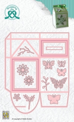 Nellie's Choice Stanzschablonenset Milkpack Box Wrapping Die