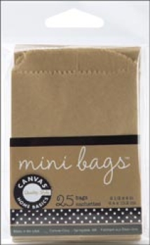 Canvas Corp. - Kleine Papiertüten Mini Bags Kraft - 25 Stück