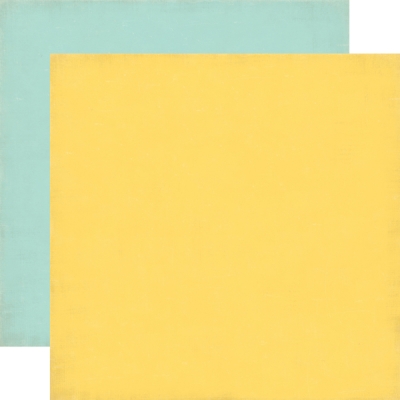 Echo Park Paper Unipapier Yellow lt. Blue Opaque 12x12"