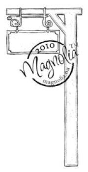 GRATIS! Magnolia Clingstempel Travel Sign 9.8x4.7cm