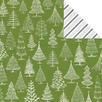 Teresa Collins Papier Candy Cane Lane Oh Christmas Tree 12x12"