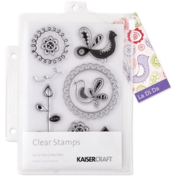 GRATIS! Kaisercraft Clearstempel Set La-Di-Da