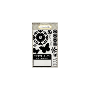 My Mind's Eye - Clearstempelset Collectable Hello