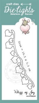 Whiff of Joy Stanzschablonen Herzen Banner 15x3cm