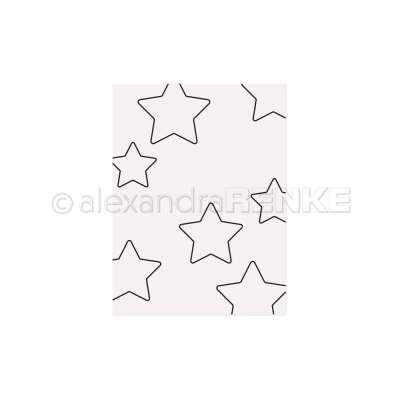 Alexandra Renke Prägeschablone Sterne Outline 15.2x20.5cm