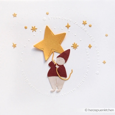 Alexandra Renke Prägefolder Typo Kreis Sternchen-Zauber 15.0cm PRE-ORDER Lieferbar ab 20.10.2025